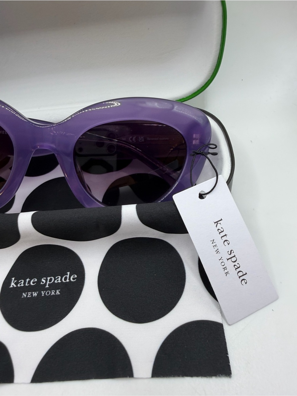 kate spade Lavender/Purple Cat-Eye Sunglasses - Picture 2 of 10